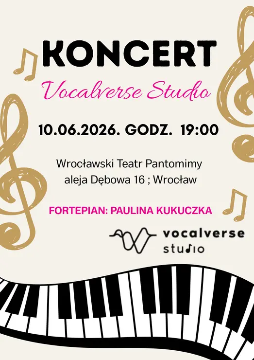 Koncert czerwcowy z uczniami Vocalverse Studio we Wrocławiu
